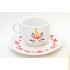 Tea Cups & Saucers  Unicorn Pattern  Hand Painted Tea Cups for Tea Party|Set of 12